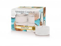 YANKEE CANDLE Coconut Splash svíčka 9,8g čajová 12ks