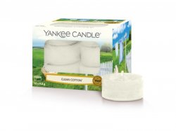 YANKEE CANDLE Clean Cotton svíčka 9,8g čajová 12ks