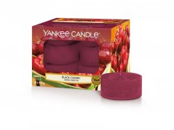 YANKEE CANDLE Black Cherry svíčka 9,8g čajová 12ks