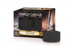 YANKEE CANDLE Black Coconut svíčka 9,8g čajová 12ks