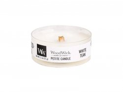 WoodWick White Teak svíčka petite 31g