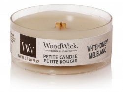 WoodWick White Honey svíčka petite 31g