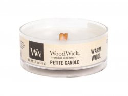 WoodWick Warm Wool svíčka petite 31g