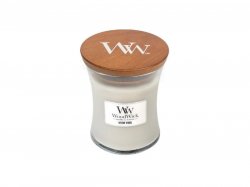 WoodWick Warm Wool svíčka váza 275g