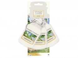 YANKEE CANDLE Clean Cotton vůně do auta visačka papírová 3ks