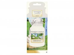 YANKEE CANDLE Clean Cotton vůně do auta visačka papírová