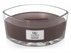 WoodWick Suede & Sandalwood svíčka loď 453,6g