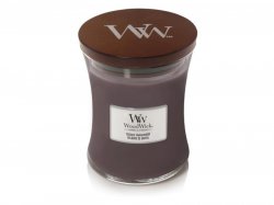 WoodWick Suede & Sandalwood svíčka váza 275g