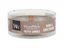 WoodWick Sand & Driftwood svíčka petite 31g