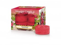 YANKEE CANDLE Red Raspberry svíčka 9,8g čajová 12ks