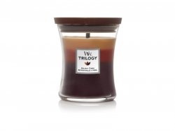 WoodWick Trilogy Holiday Cheer svíčka váza 275g