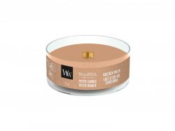 WoodWick Golden Milk svíčka petite 31g