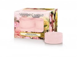 YANKEE CANDLE Fresh Cut Roses svíčka 9,8g čajová 12ks