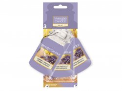 YANKEE CANDLE Lemon Lavender vůně do auta visačka papírová 3ks