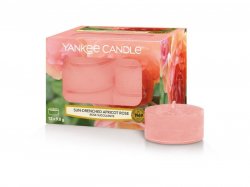 YANKEE CANDLE Sun-Drenched Apricot Rose svíčka 9,8g čajová 12ks