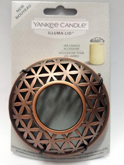 YANKEE CANDLE kroužek Belmont Satin Copper Metal na svíčku Illuma Lid