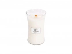 WoodWick White Teak svíčka váza 609g