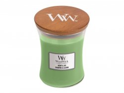 WoodWick Hemp & Ivy svíčka váza 275g