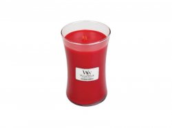 WoodWick Crimson Berries svíčka váza 609g