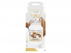 YANKEE CANDLE Soft Blanket vůně do auta visačka papírová