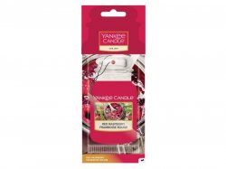 YANKEE CANDLE Red Raspberry vůně do auta visačka papírová