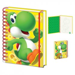 Blok A5 kroužkový Super Mario - Yoshi