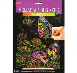 ArtLover Sada Škrabací obrázek - duhový 20,3 x 25,4 cm/mix 3 motivů