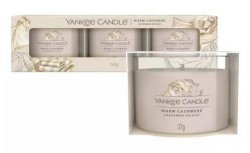 YANKEE CANDLE Warm Cashmere svíčka votivní sada 3ks 