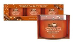 YANKEE CANDLE Cinnamon Stick svíčka votivní sada 3ks 