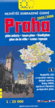 Praha - Největší zobrazené území - 1:25 000 2005/2006