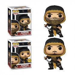 Funko POP Movies: Mortal Kombat - Scorpion (s možností CHASE verze)