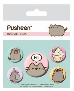 Set odznaků - Pusheen Hi