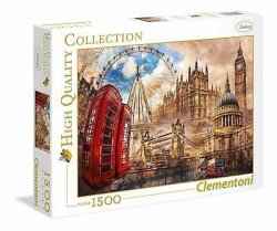 Clementoni Puzzle - Londýn-Vintage, 1500 dílků