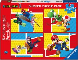 Ravensburger Puzzle - Super Mario 4x100 dílků 