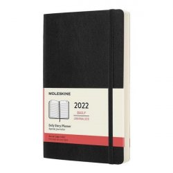 Moleskine Diář 2022 černý L, denní, měkký