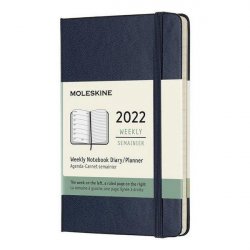 Moleskine Plánovací zápisník 2022 modrý S, tvrdý