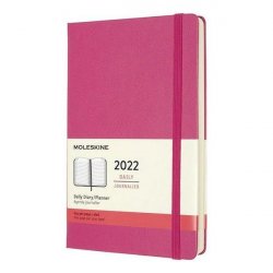 Moleskine Diář 2022 růžový L, denní, tvrdý