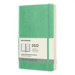 Moleskine Plánovací zápisník 2022 zelený L, měkký