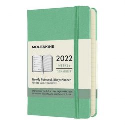 Moleskine Plánovací zápisník 2022 zelený S, tvrdý