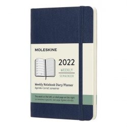 Moleskine Plánovací zápisník 2022 modrý S, měkký