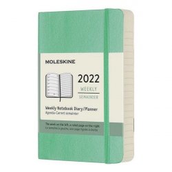 Moleskine Plánovací zápisník 2022 zelený S, měkký