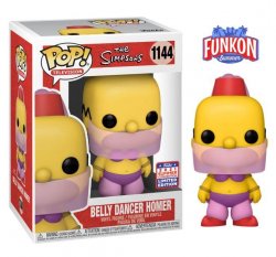 Funko POP TV: The Simpsons - Belly Dancer Homer (2021 Virtual Funkon Shared Exclusive)                             