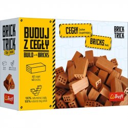 Stavebnice Brick Trick: Cihly přírodní dlouhé 40 ks  /  náhradní balení