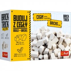 Stavebnice Brick Trick: Cihly bílé mix 70 ks  /  náhradní balení