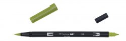 Tombow Oboustranný štětcový fix ABT Dual Brush Pen - dark olive