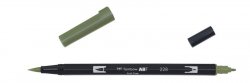 Tombow Oboustranný štětcový fix ABT Dual Brush Pen - grey green