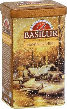 BASILUR Festival Frosty Evening - sypaný černý čaj s kousky ovoce v plechovce 85 g