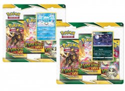 Pokémon TCG: Sword and Shield 07 Evolving Skies - 3 Blister Booster