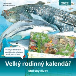 Velký rodinný kalendář 2022 : Mořský život