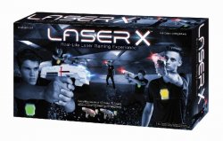 LASER X pistole na infračervené paprsky sada pro 2 hráče